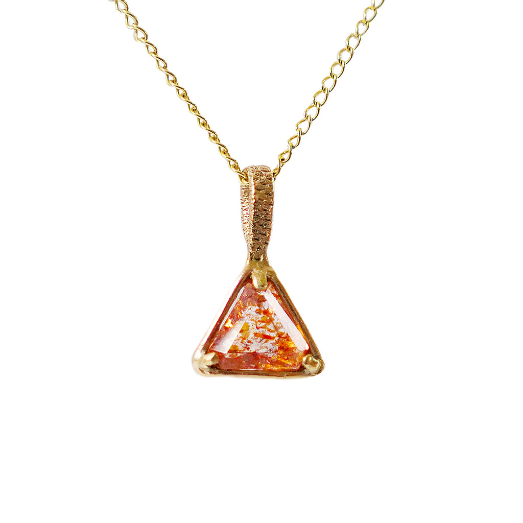 9ct gold sunstone talisman